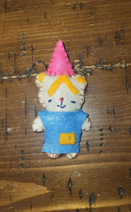 Felt Keychain of Kibo the Bear