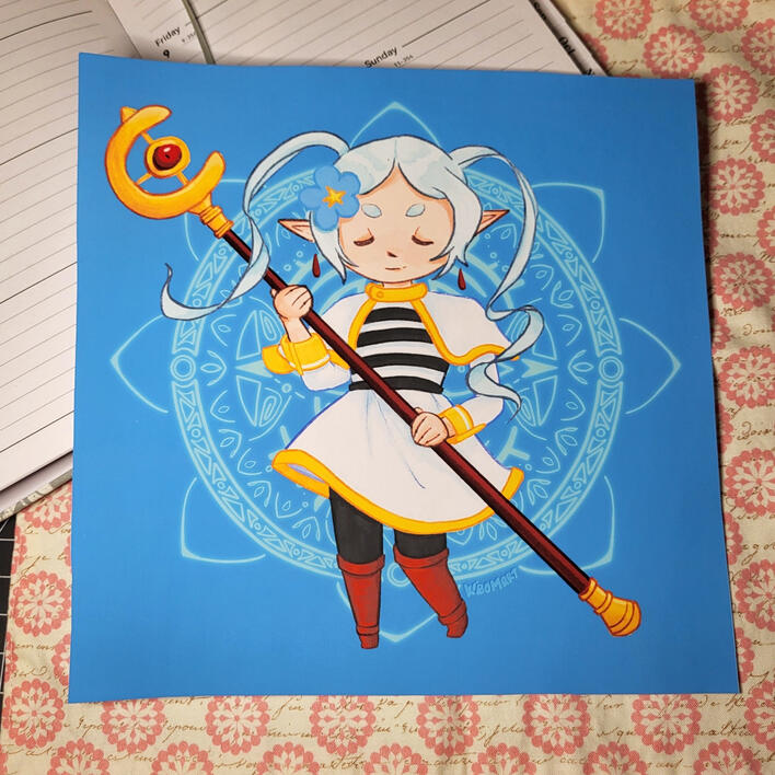 Mystical Elf Runes Print