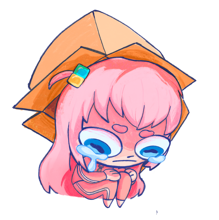 Sad Box of Social Anxiety Sticker