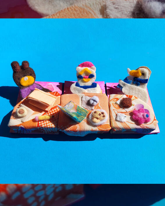 Felt Friends Cards for PocketBook.HI