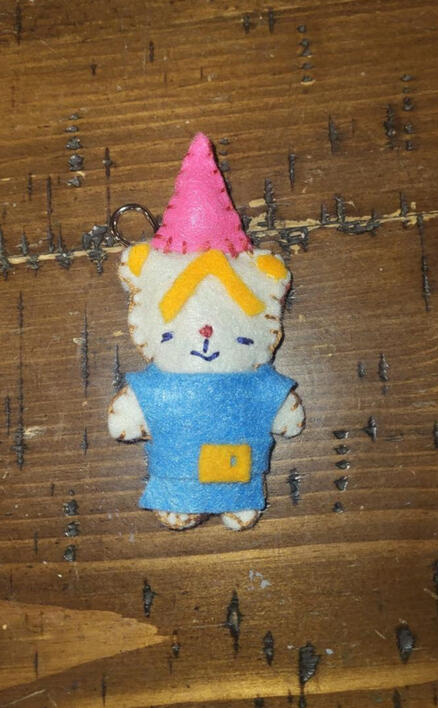 Felt Keychain of Kibo the Bear